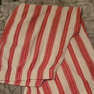 Old Navy Red and White Wide Leg Pants